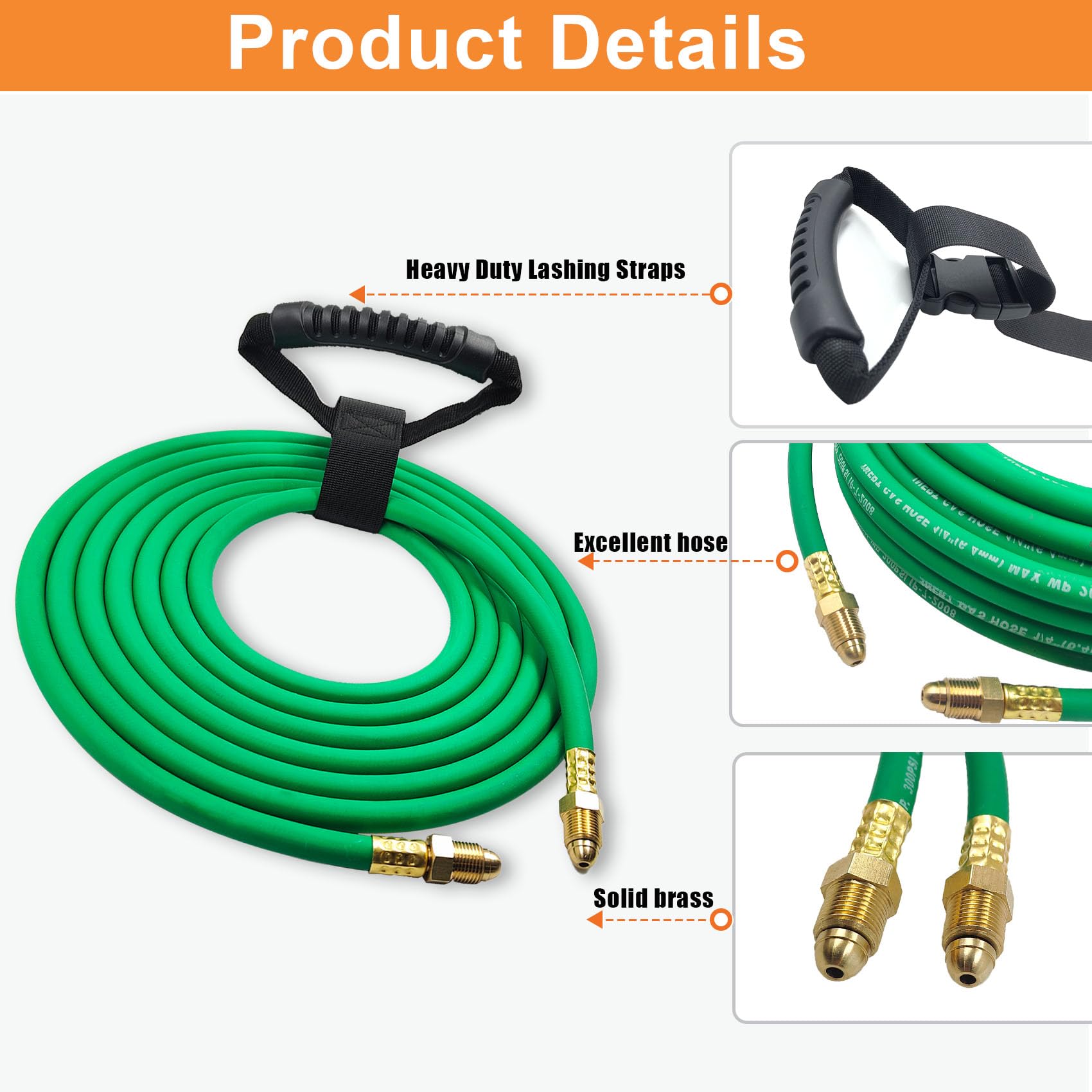 Pidnsro argon hose extended length in a workshop for flexibility.