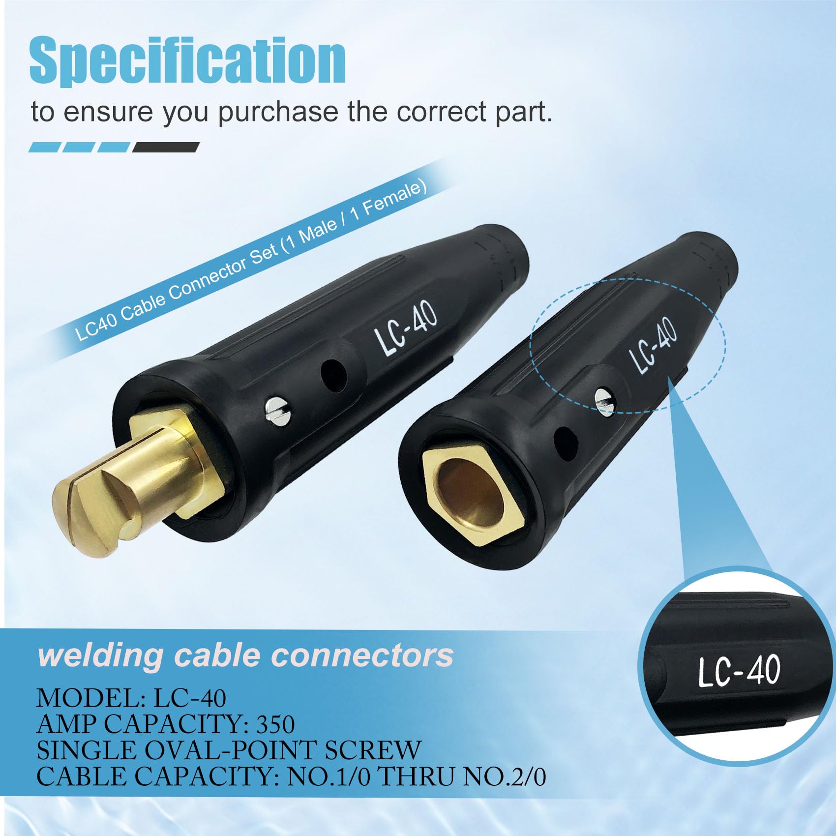 Pidnsrozo brass construction welding connectors offer rugged, long-lasting performance.