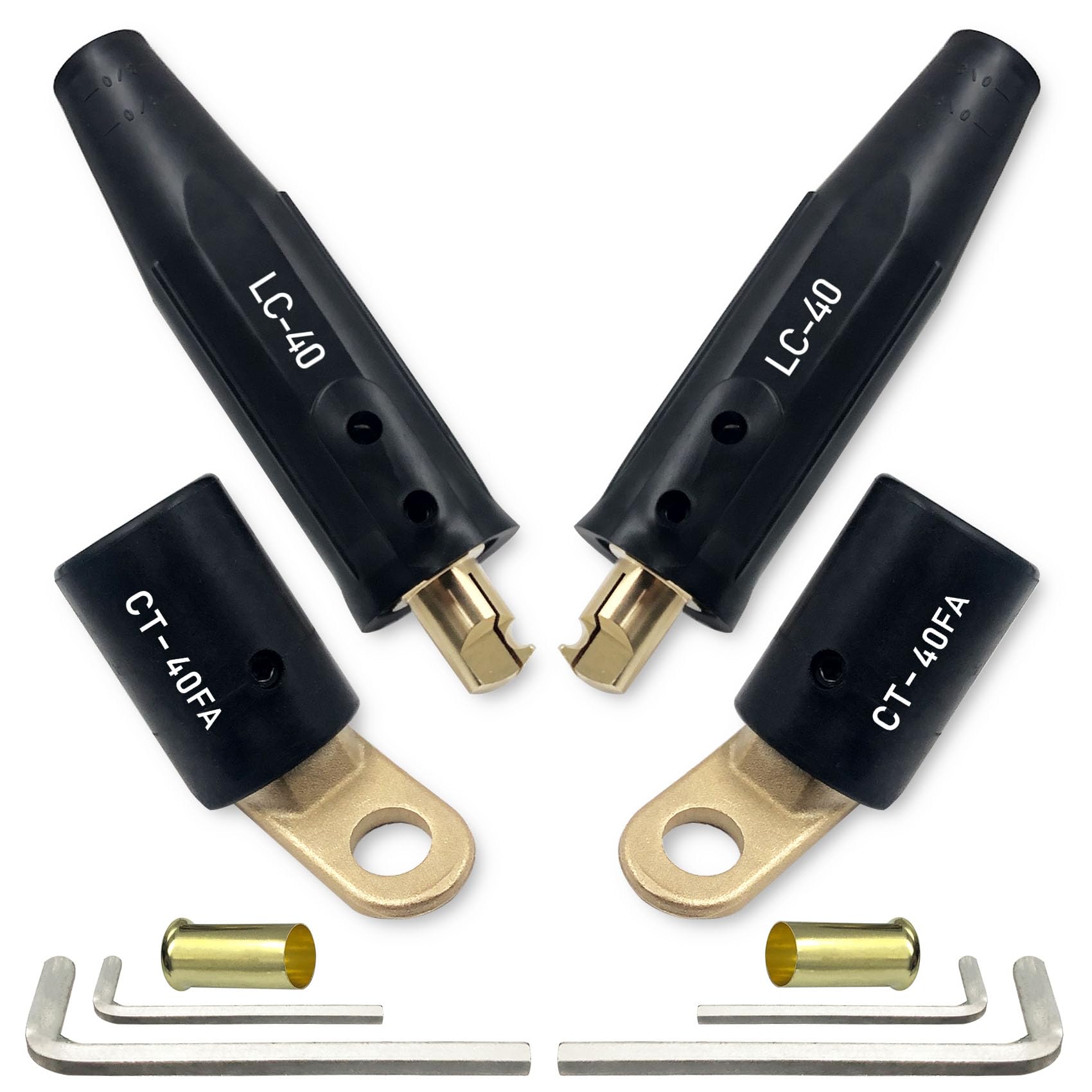 Pidnsrozo LC-40 welding cable connector with quick twist-lock for secure connections