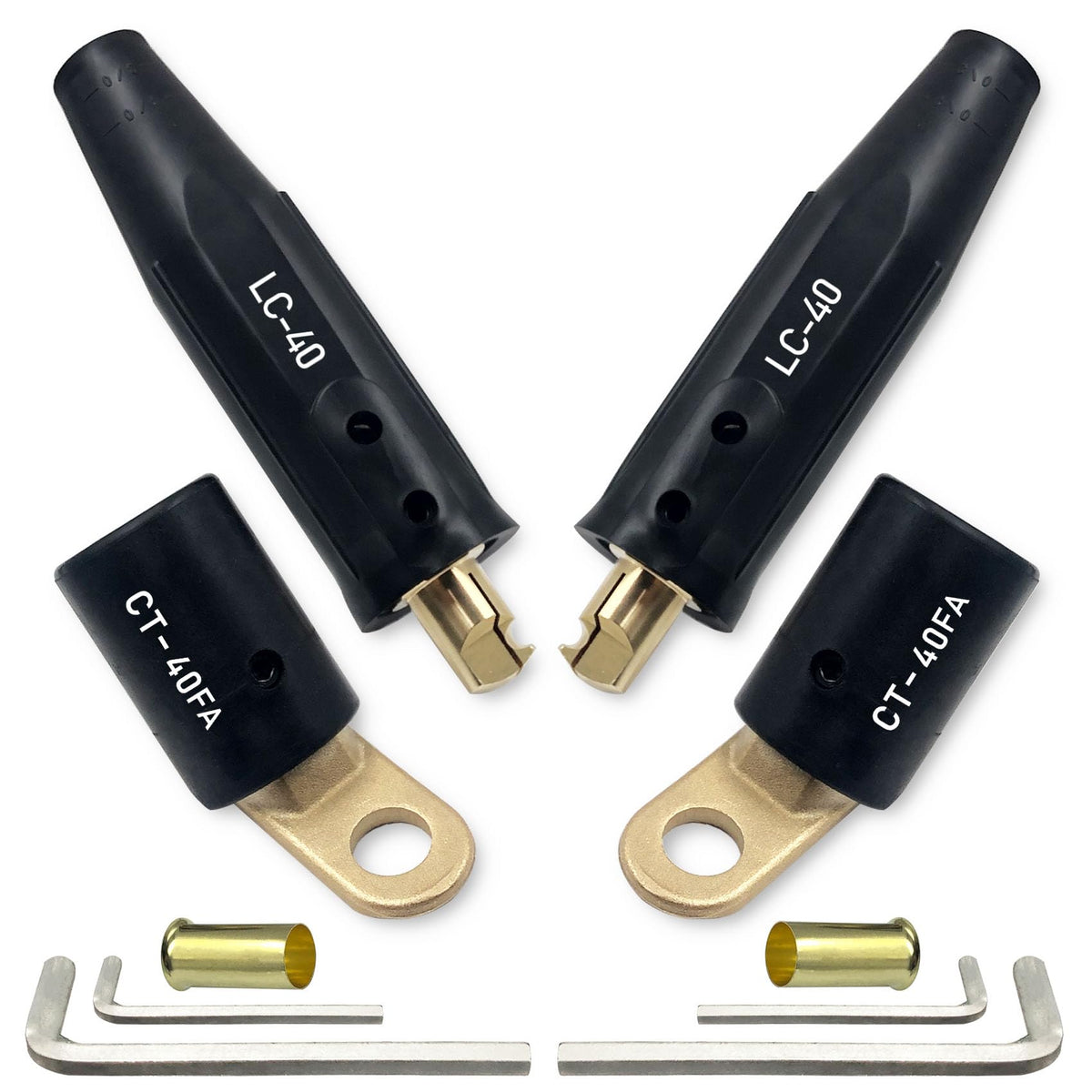 Pidnsrozo LC-40 welding cable connector with quick twist-lock for secure connections