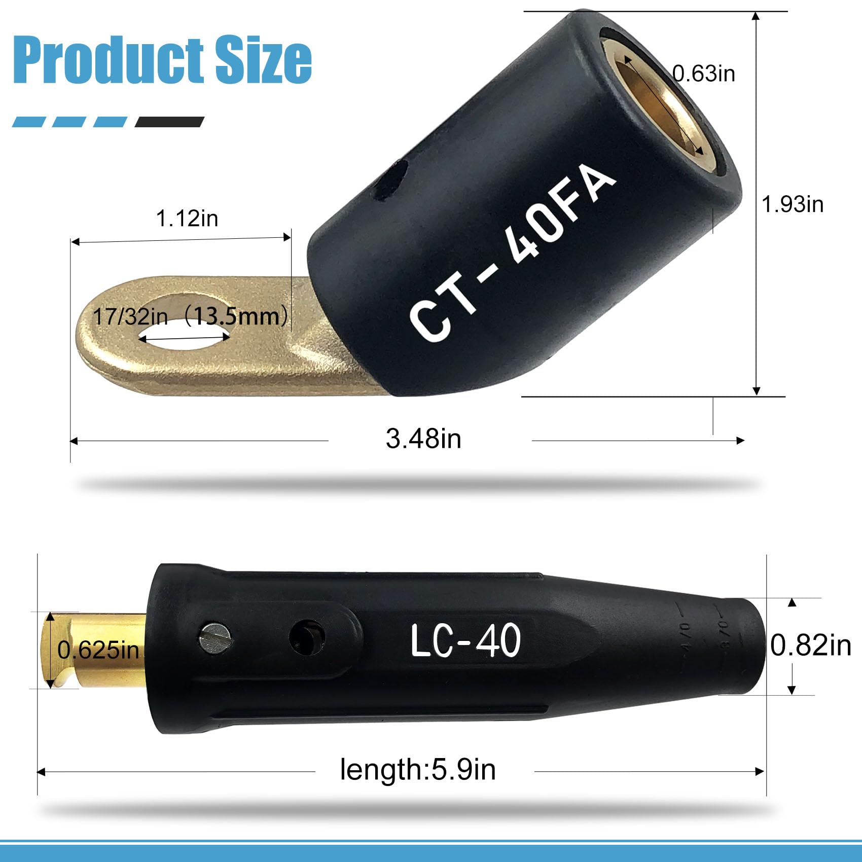 Pidnsrozo LC-40HD compatible connector for versatile welding setups