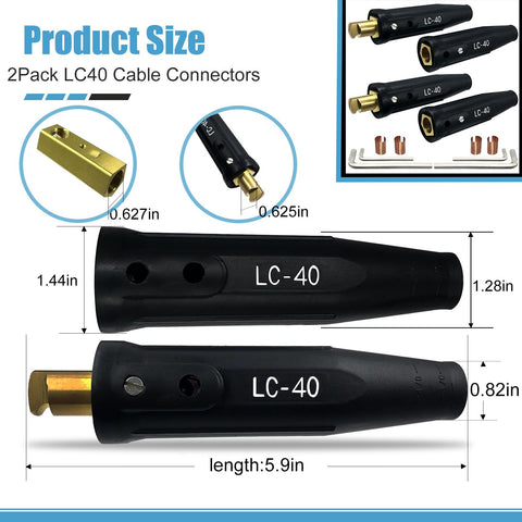 Pidnsrozo LC40 male and female connectors enable easy, durable cable pairing.