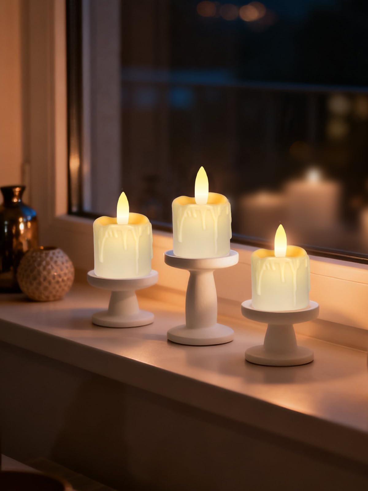 PIDZPOW compact 1.5x2.2 inch candle fits most holders for versatile décor.