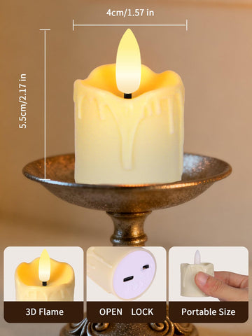 PIDZPOW portable candles ideal for Halloween or Christmas table setups.