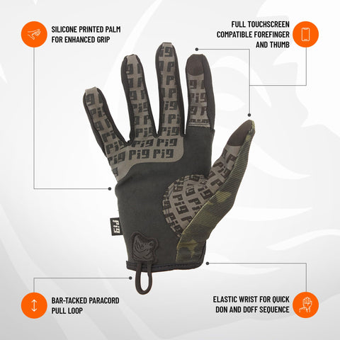 PIG Delta Utility Gloves breathable materials for long wear comfort