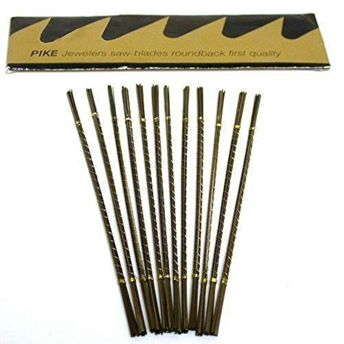Pike 2-0 jeweler's saw blade; Swiss-made precision for delicate metal piercing.