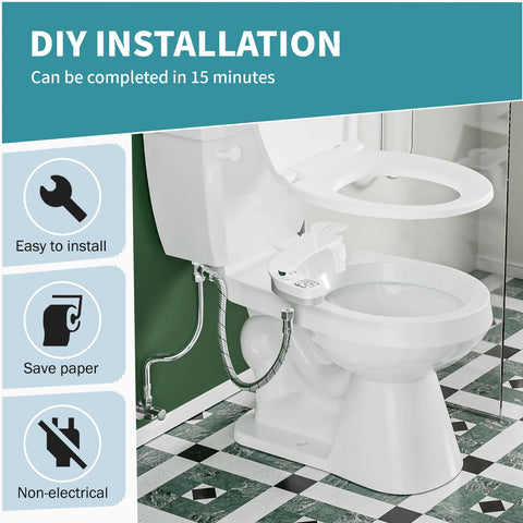 PIKETS adjustable water pressure lets you customize cleansing for comfort.
