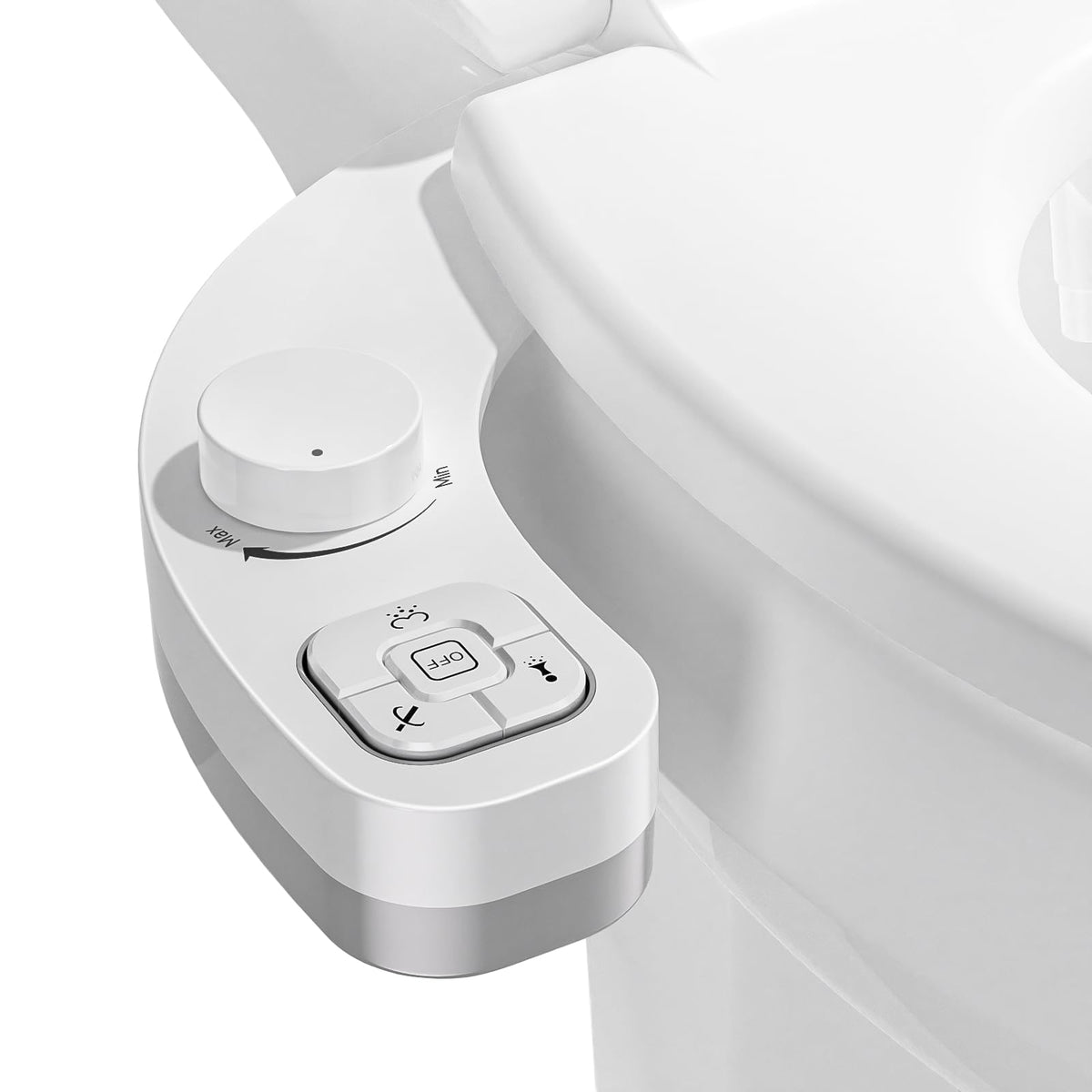 PIKETS bidet attachment with front nozzle for a refreshing front wash