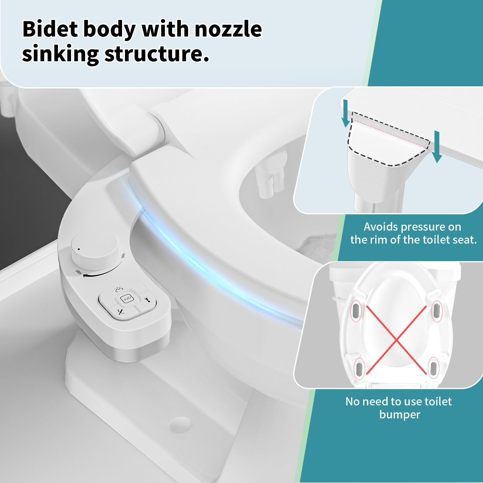PIKETS self-cleaning nozzle ensures hygienic spray with every use