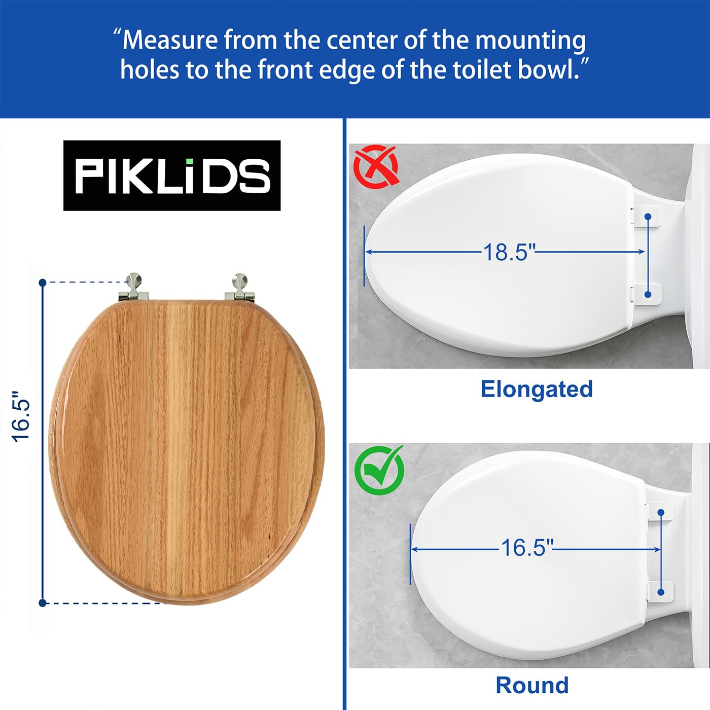 PIKLiDS toilet seat high-gloss-finish close-up showcases modern elegance.