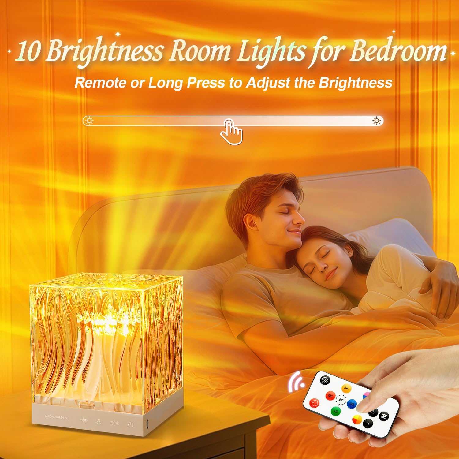 PIKOY Crystal Lamp doubles as night light for gentle glow