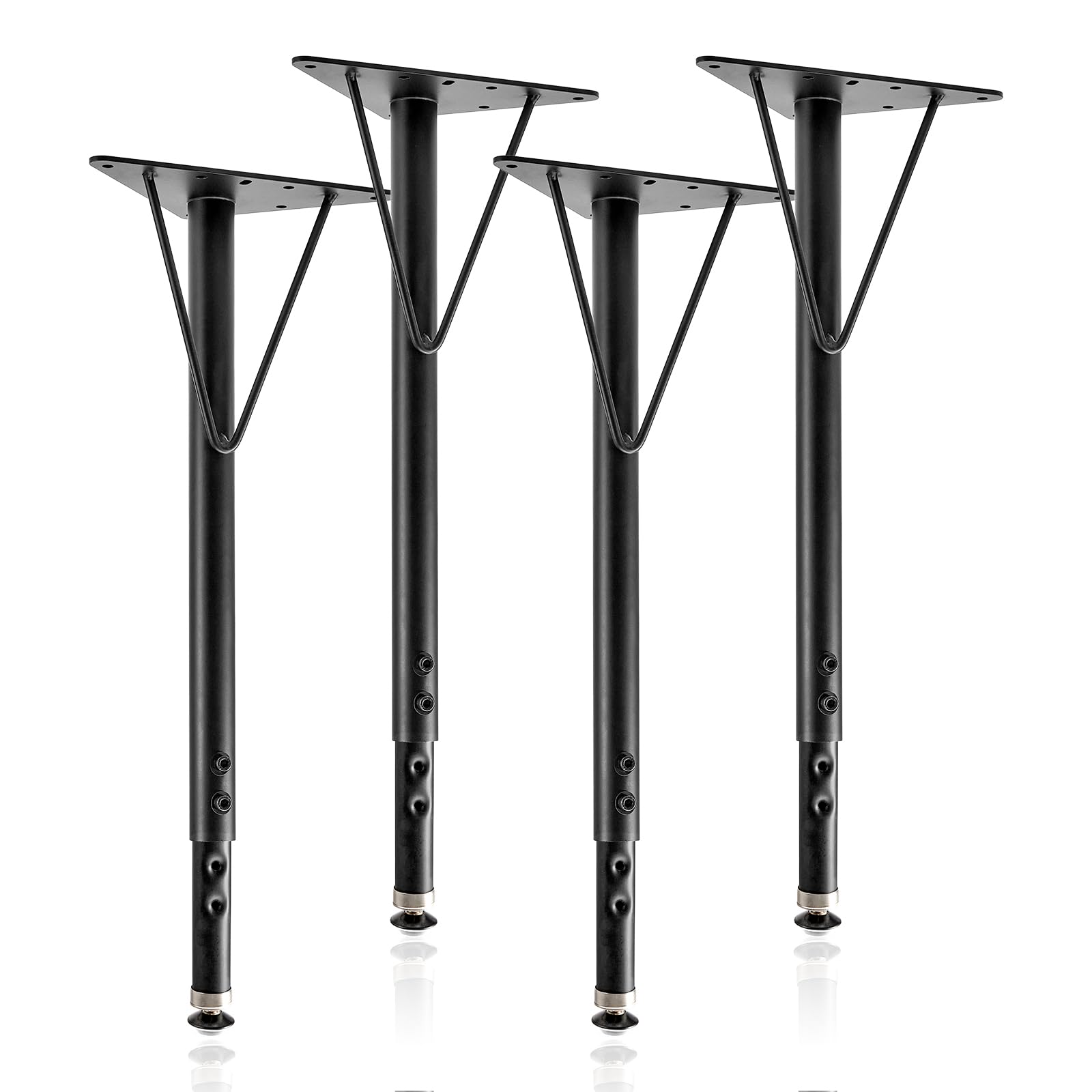 Pilida adjustable table legs at 75 cm height for ergonomic desks.