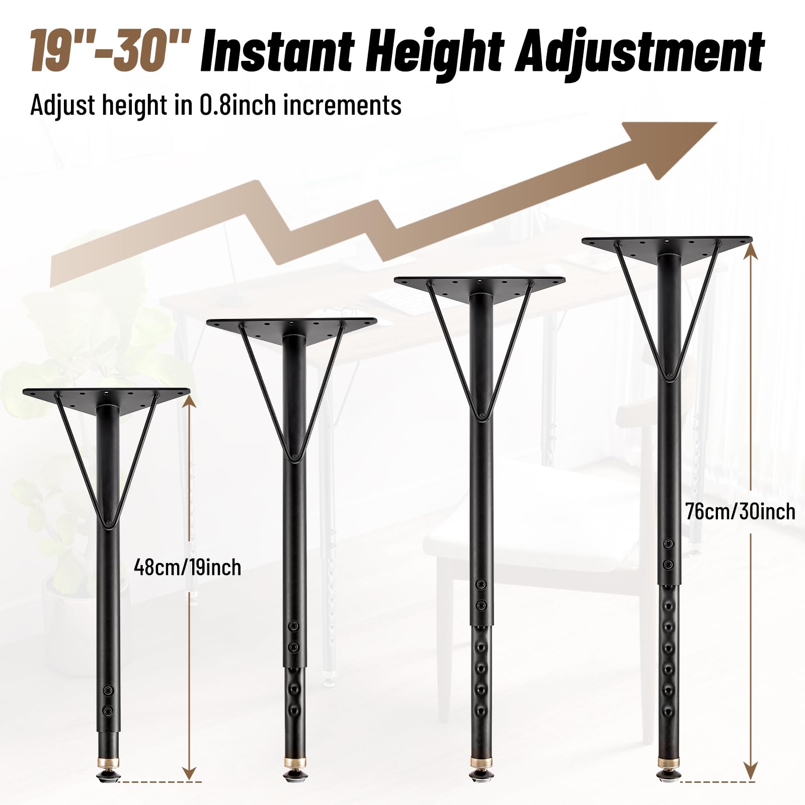 Pilida tool-free assembly for quick, hassle-free desk setup.