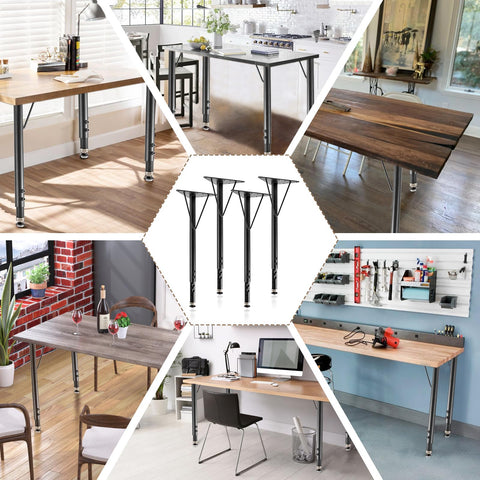 Pilida universal mounting plates enable easy installation on multiple tabletops.