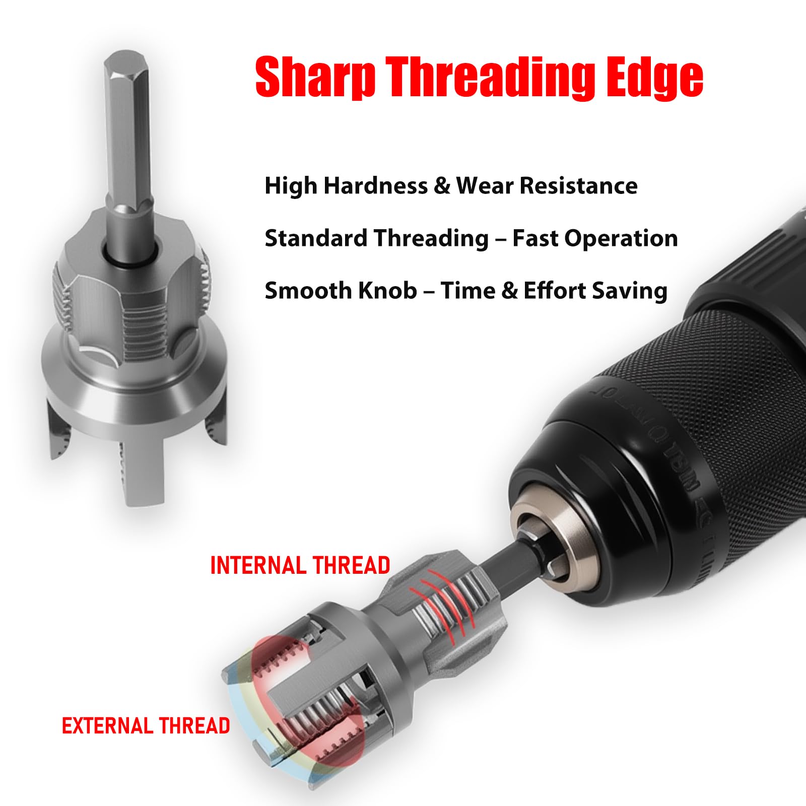 PILISPARK reaming bit set closeup highlighting cutting edge durability.