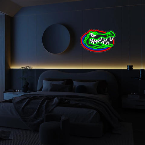 PILOYINDE wall-mounted neon sign enhances living room or man cave.
