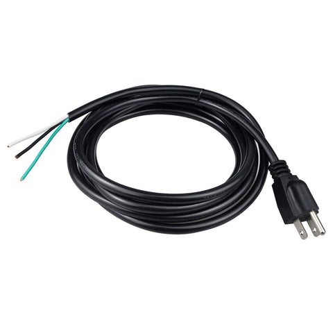 PINFOX 10ft power cord with NEMA 5-15P plug for versatile appliance power