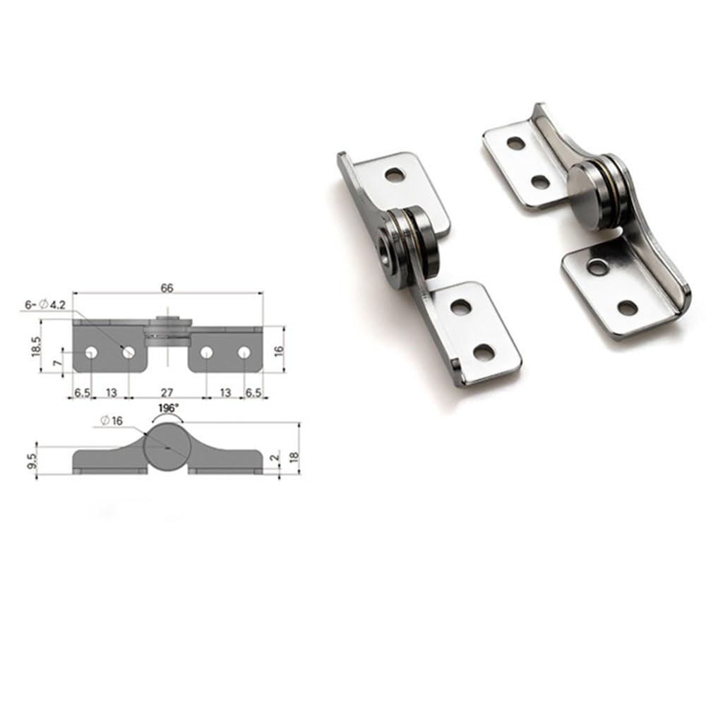 PINGPINGXIE Torque hinge right 66mm with smooth action for furniture.