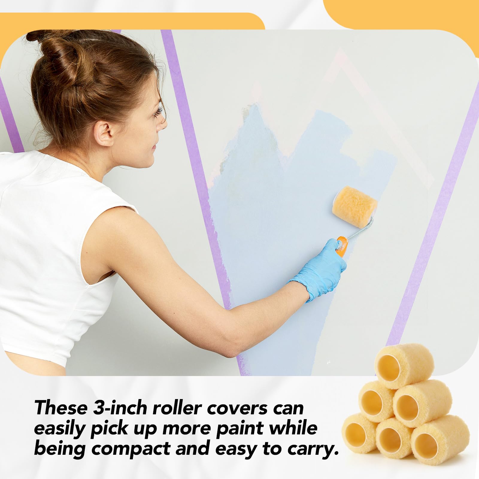 Pinkunn washable and reusable roller covers help reduce waste.