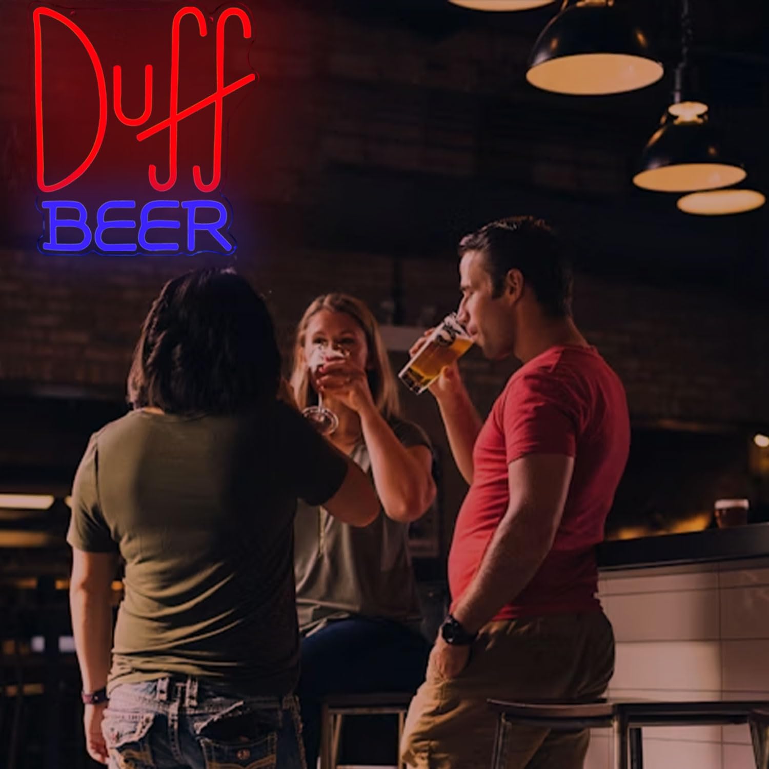 Pinlangdou Duff Beer wall decor enhances bars, game rooms, and lounges.
