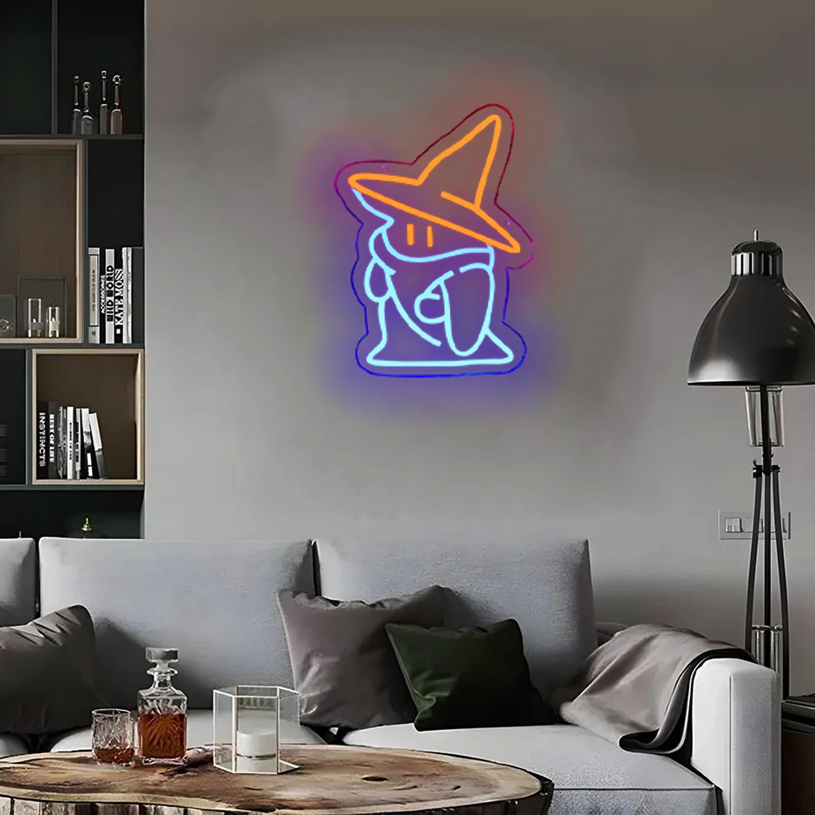 Pinlangdou gaming room neon sign enhances arcade vibe and ambiance.