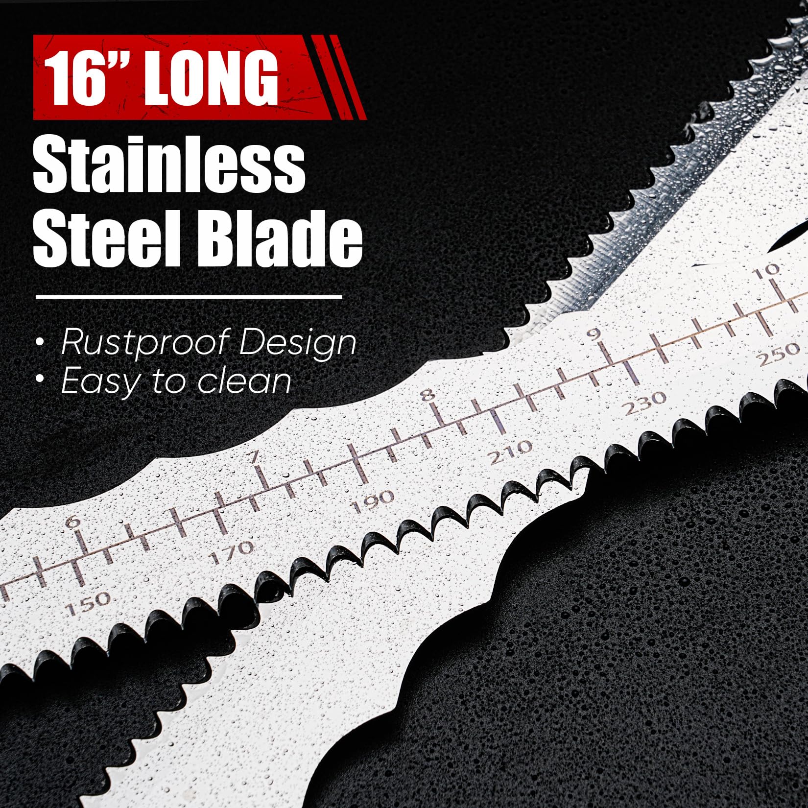 Pinoze foam-cutting dual-sided blade enables smooth, efficient material cuts.