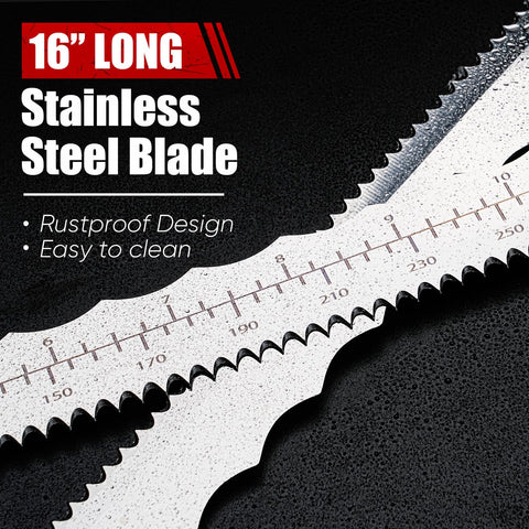 Pinoze foam-cutting dual-sided blade enables smooth, efficient material cuts.