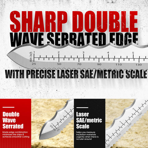 Pinoze soft grip provides comfortable control during insulation work