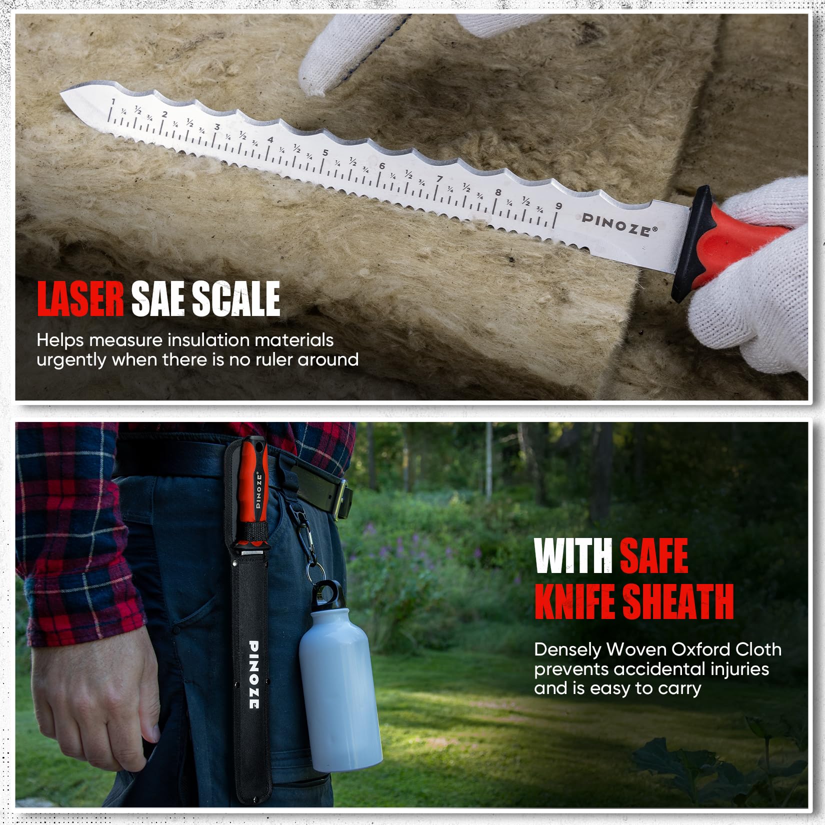 PINOZE multiuse cutting tool supports foam rockwool and garden tasks