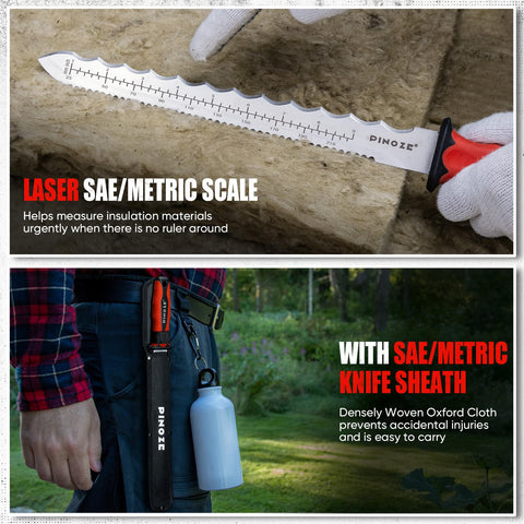 PINOZE safety Oxford sheath protects the blade and aids portability