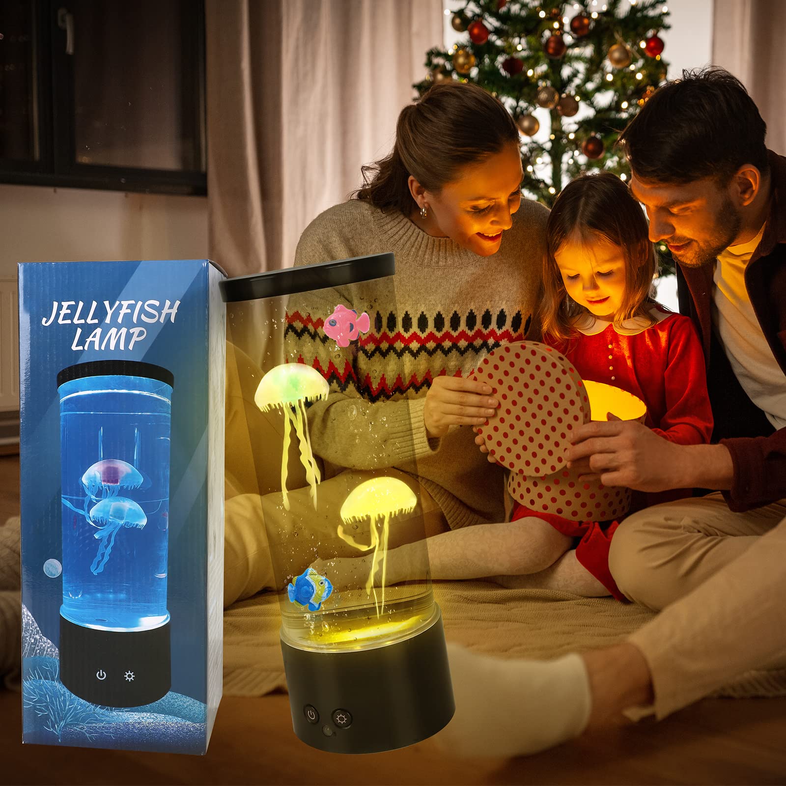 PINPON Jellyfish Lamp ceiling projection creating relaxing water patterns
