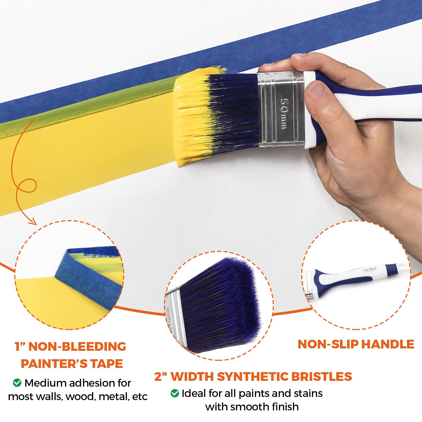PinStone microfiber roller 1/3 nap for high absorption and quick paint release.