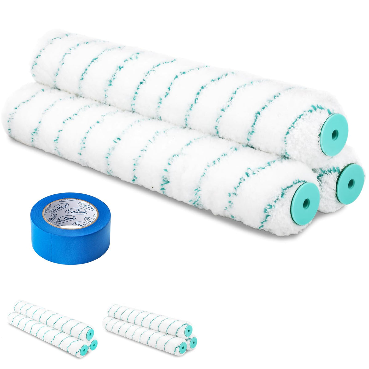 PinStone 18-inch microfiber roller cover with 3/4 nap for smooth, even paint