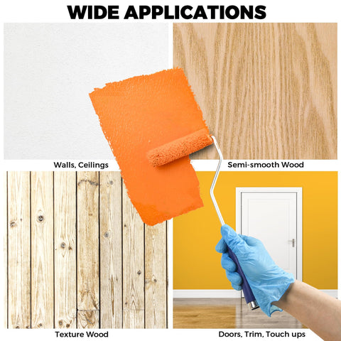 PinStone easy-clean, reusable roller covers save time during cleanup.