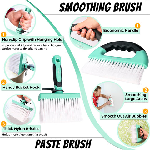 PinStone 5 inch paste brush delivers quick, even adhesive application.