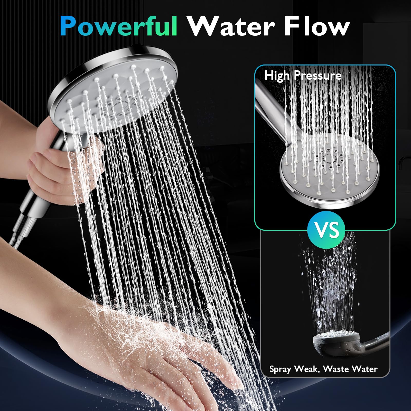 PinWin power wash mode aids quick cleaning of tubs, tiles, and pets.