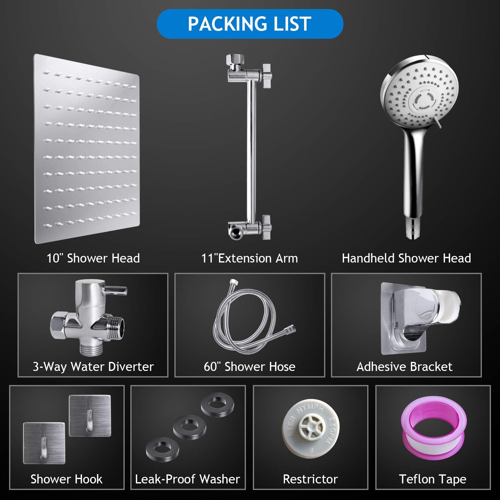 PinWin easy-install kit with wrench and tape for setup