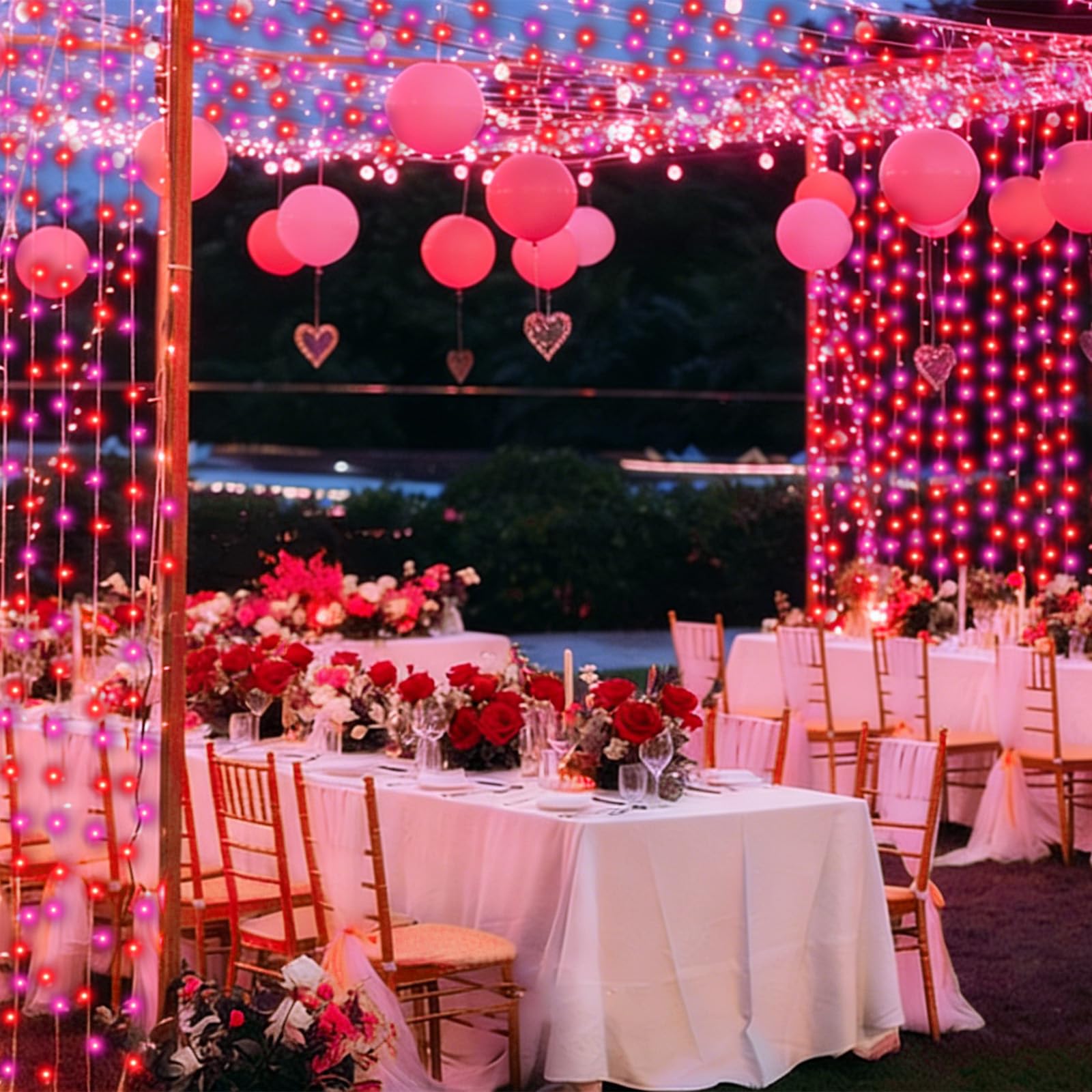 PIONJOY valentines lights for mason jar crafts and DIY projects