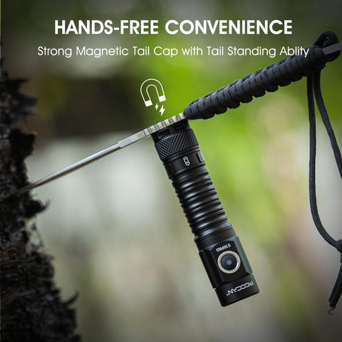 PIOOCAN S10Pro rugged aluminum body with black anodized finish for durability.