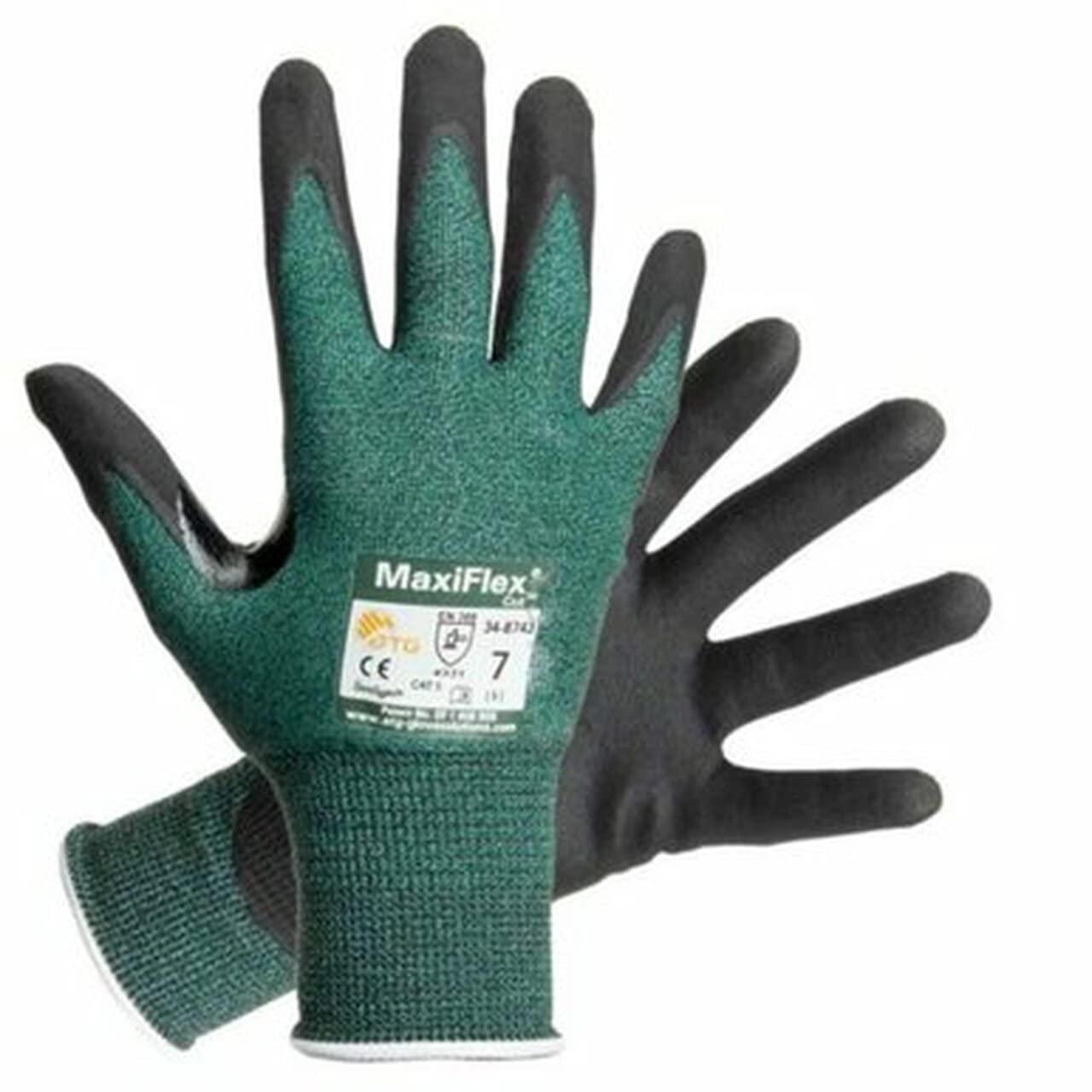 Pip ATG 34-8743 MaxiFlex cut nitrile fingers optimize touchscreen use.