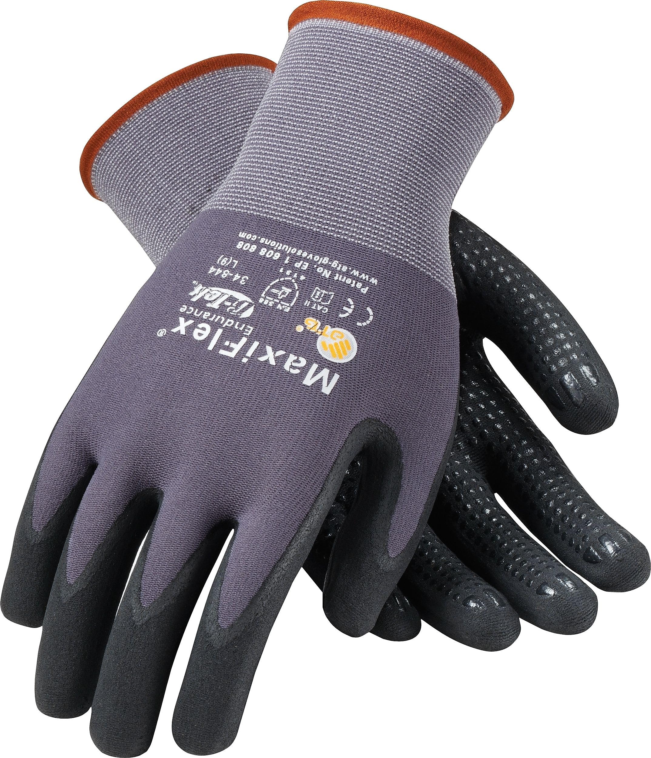 PIP G-Tek gloves with touchscreen compatibility for device use without removal.