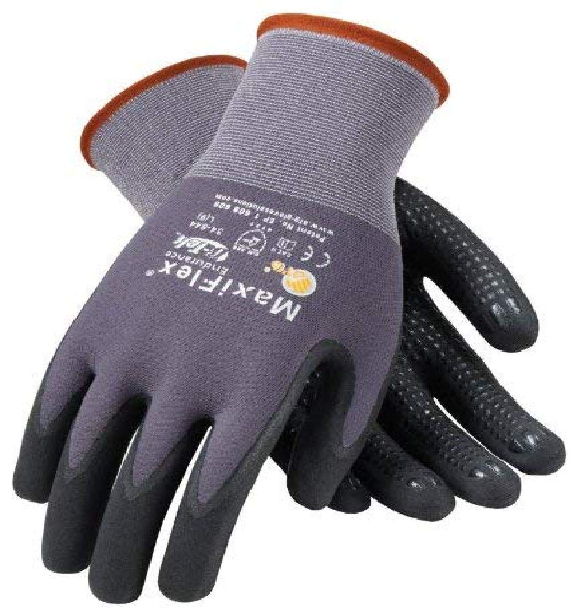 Pip MaxiFlex Endurance Knit Glove gray large size, pack of 12, for improved grip and comfort