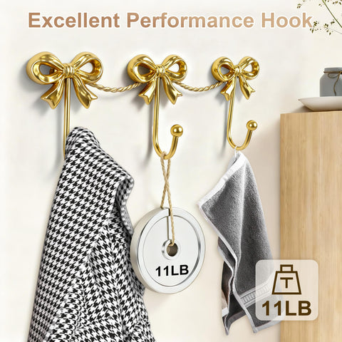 Pipigaty gold bow wall decor complements pink decor themes beautifully