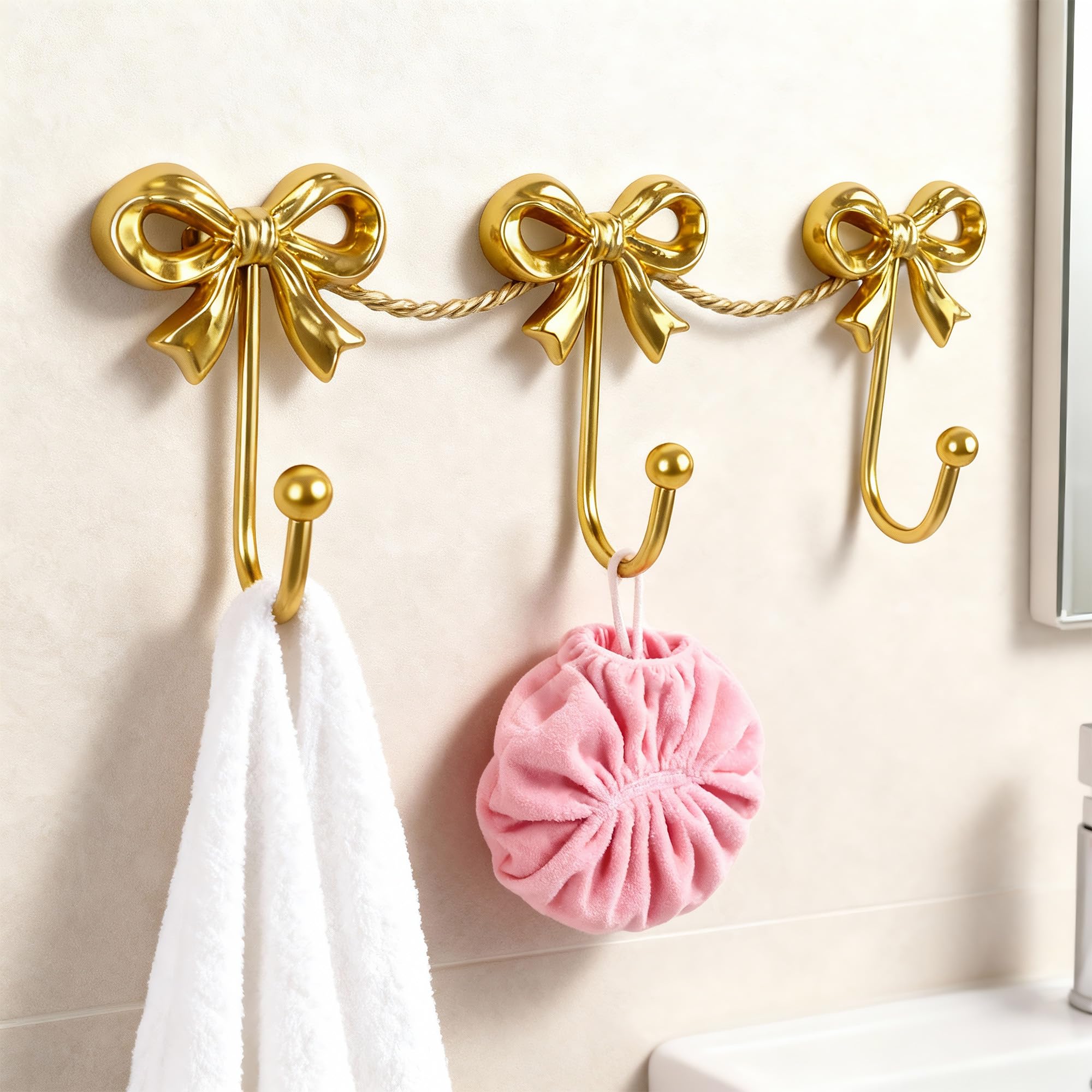 Pipigaty three-bow wall hanger keeps bags organized