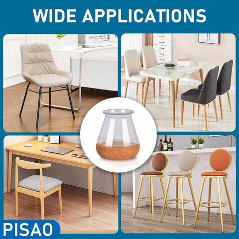PISAO large caps cover round and square legs up to 1.57 inches.