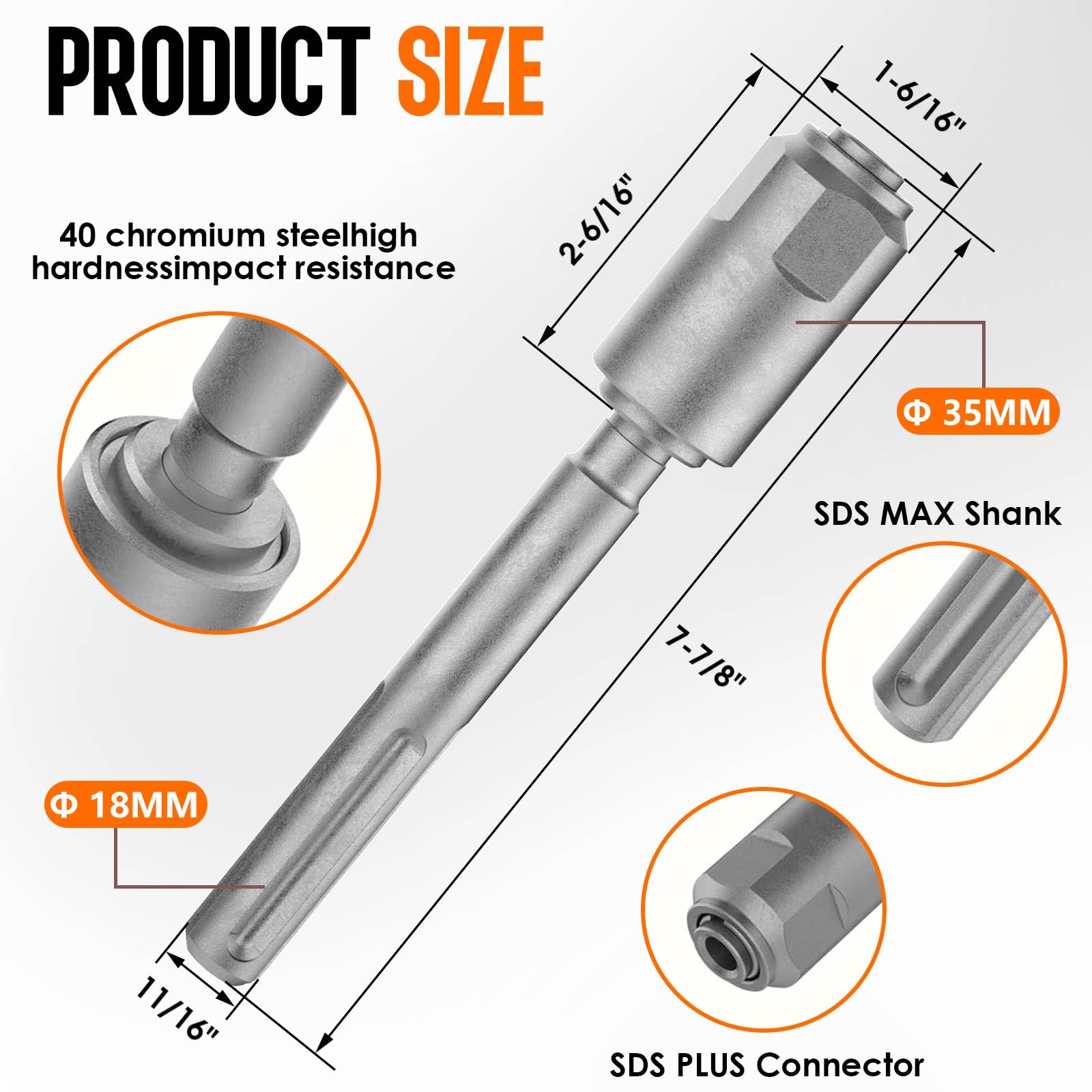 Pisman adapter close-up shows threaded connection and precision machining