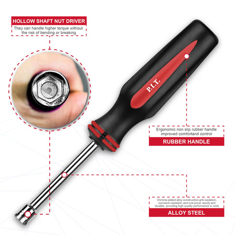 Chrome-plated alloy construction offers durability for heavy duty use.