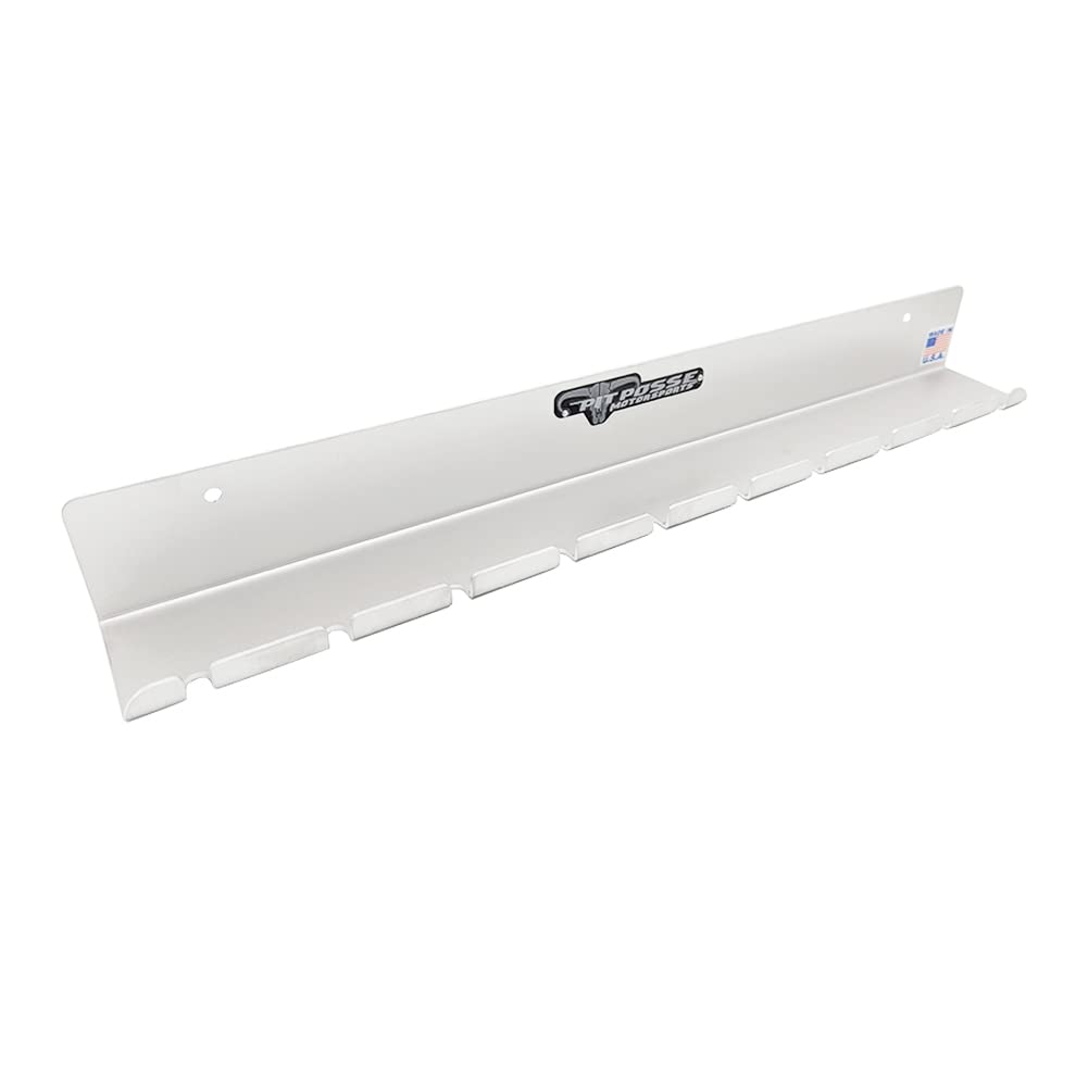 Pit Posse PP3118 aluminum rack demonstrates durable construction for 10 tools.