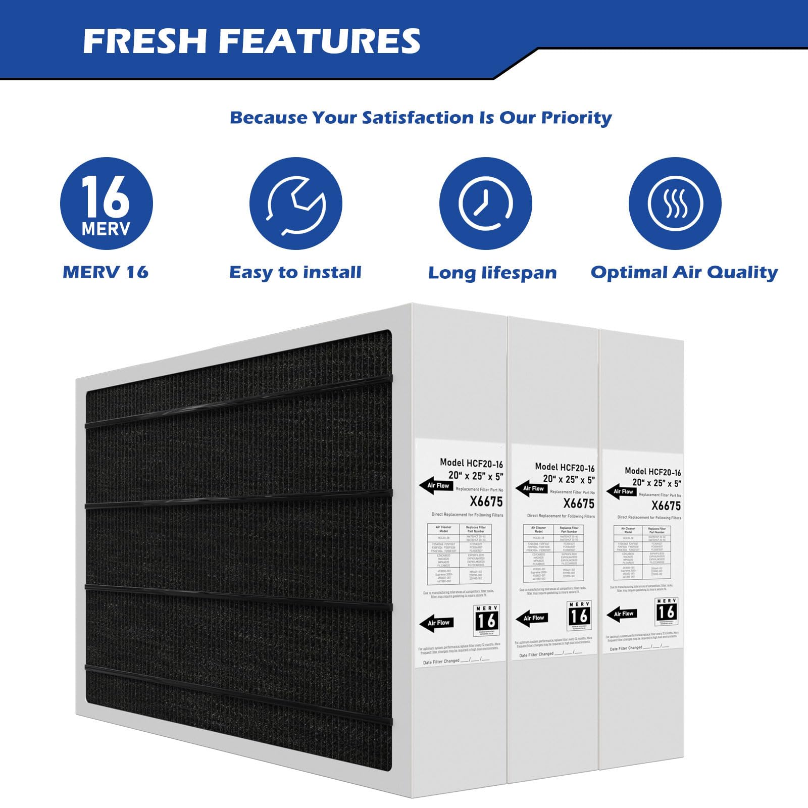 Pitymody MERV16 filtration captures fine particles for cleaner indoor air.