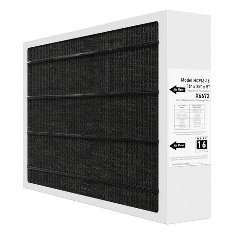 Pitymody X6672 filter front view showing compatibility with Lennox X6672.
